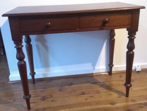 Two drawer cedar side table a